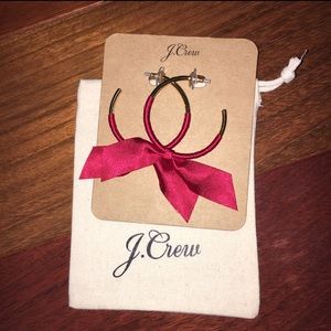 Ribbon Wrapped Hoop Earrings ❤️